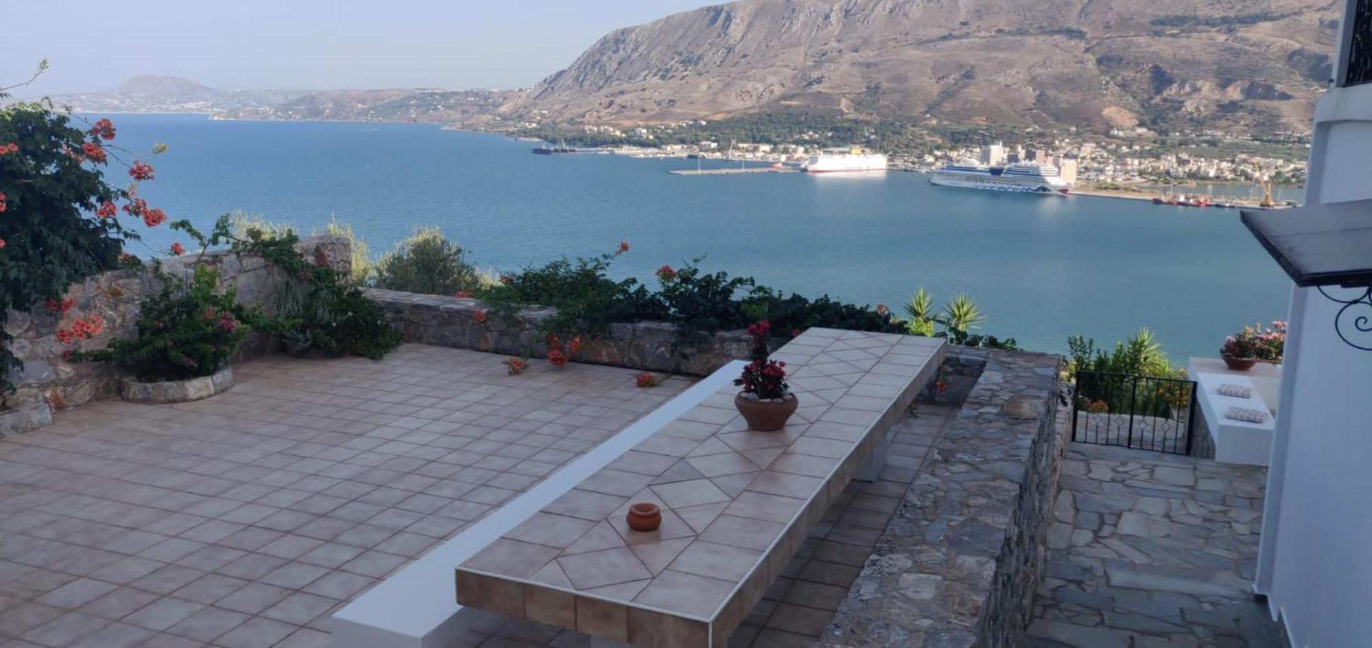 Panoramic Seaview Holiday House Souda Extérieur photo