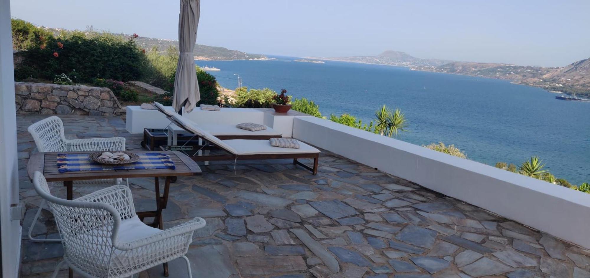 Panoramic Seaview Holiday House Souda Extérieur photo