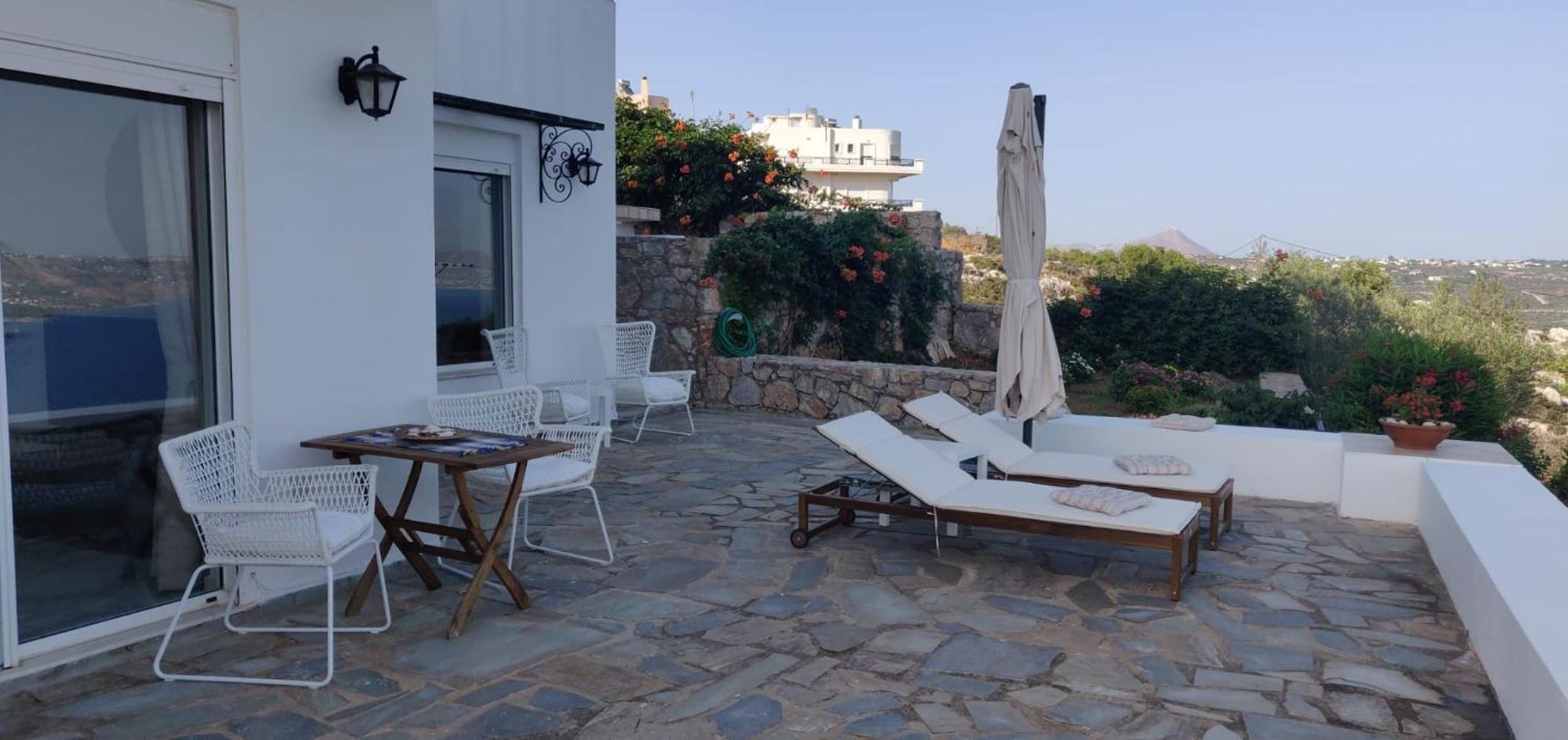 Panoramic Seaview Holiday House Souda Extérieur photo